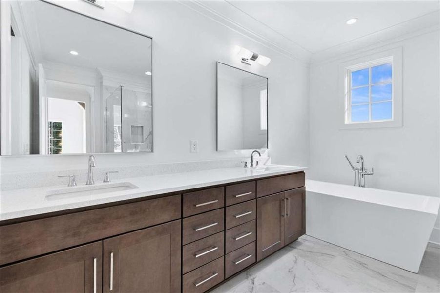 Furnished interior view inside a new home in , Peachtree City (Image 12).