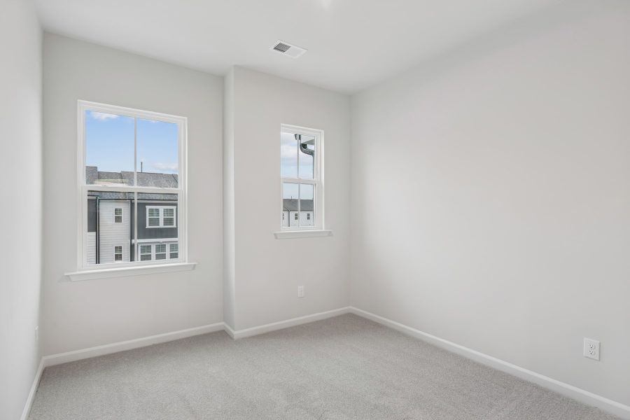 Representative unfurnished interior of a home built from the Huck by Tri Pointe Homes in Twinleaf Townes, Chapel Hill (Image 23). Representative unfurnished interior of a home built from the Huck by Tri Pointe Homes in Twinleaf Townes, Chapel Hill (Image 23).