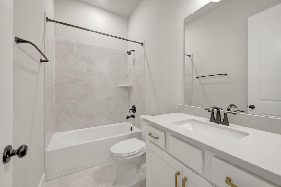 Furnished interior view inside a new home in Brookewater - Ascent Collection, Rosenberg (Image 7).