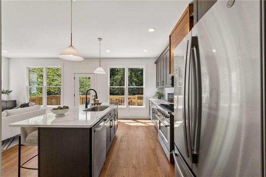 Furnished interior view inside a new home in , Atlanta (Image 4). Furnished interior view inside a new home in , Atlanta (Image 4).