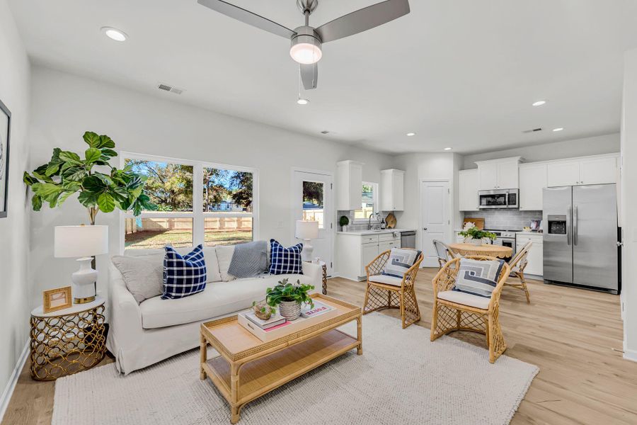 Furnished interior view inside a new home in , Charleston (Image 11).
