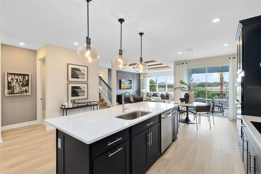 Furnished interior view inside a new home in Bridgewalk, St. Cloud (Image 12).