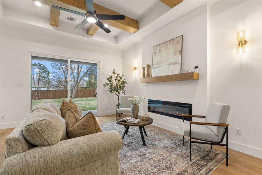 Furnished interior view inside a new home in , Dallas (Image 9).