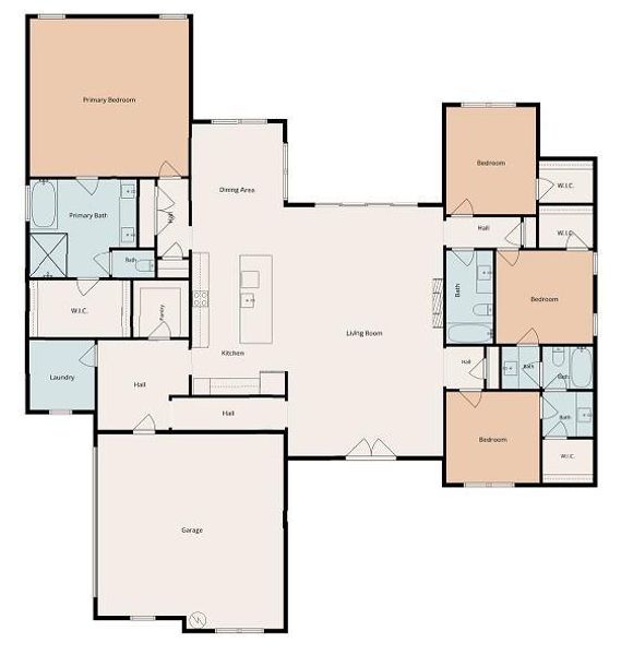 2D floor plan layout of this home in , Conroe, TX (Image 5). 2D floor plan layout of this home in , Conroe, TX (Image 5).