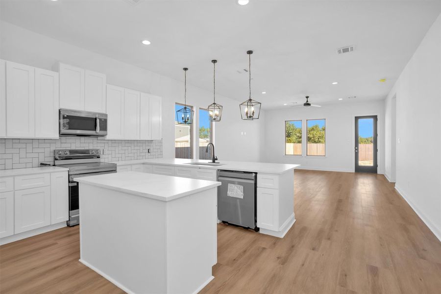 Furnished interior view inside a new home in , Cleveland (Image 8).