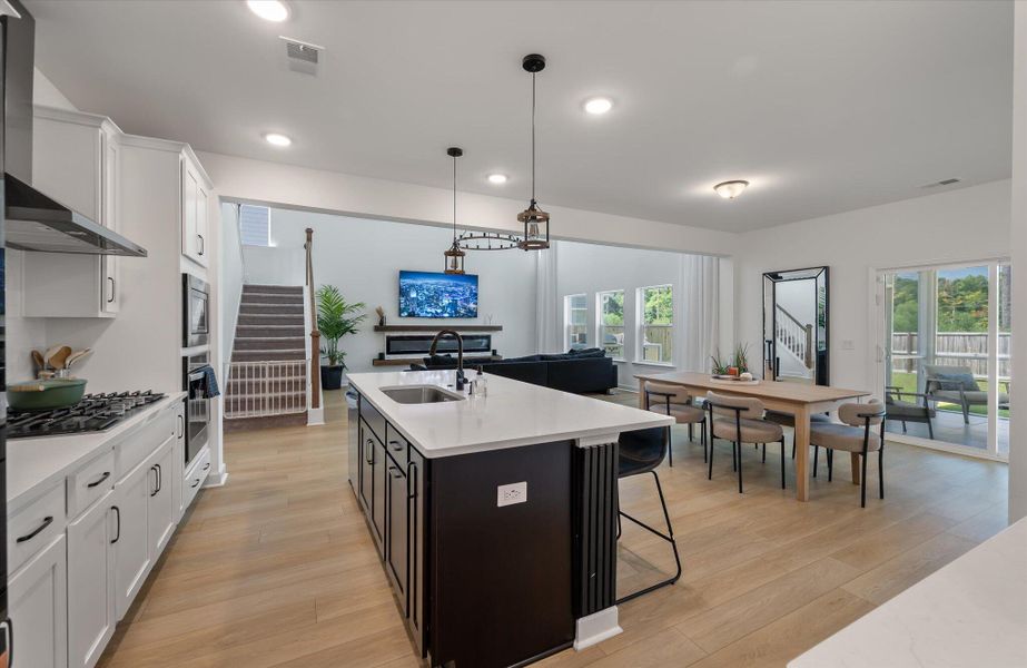 Furnished interior view inside a new home in , Charleston (Image 32).