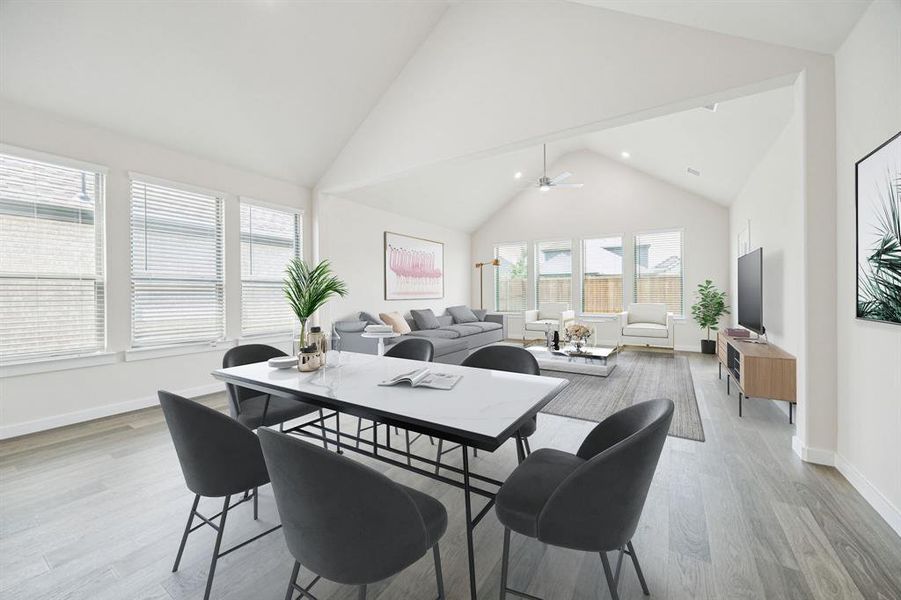 Furnished interior view inside a new home in LakePointe, Lavon (Image 7). Furnished interior view inside a new home in LakePointe, Lavon (Image 7).