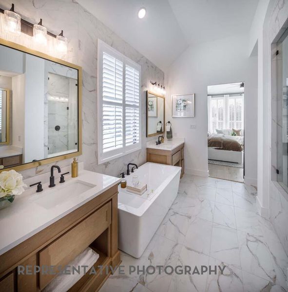 Furnished interior view inside a new home in Santa Rita Ranch, Liberty Hill (Image 14).