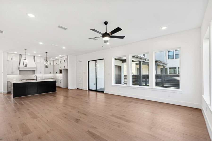 Spacious, unfurnished interior of a new home in Easthaven at Bridgeland Central - Horizon Collection, Cypress (Image 20).