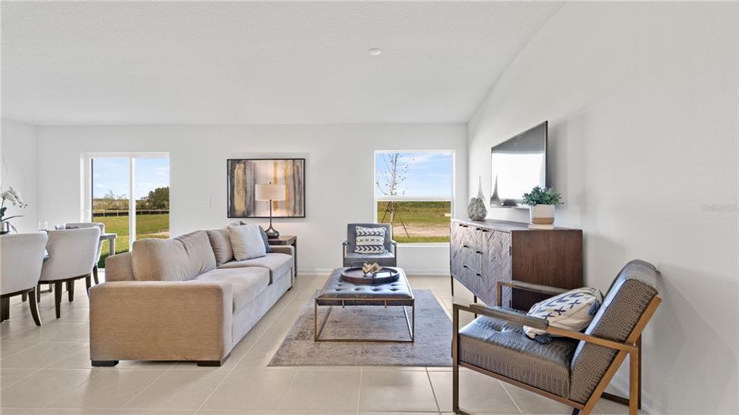 Furnished interior view inside a new home in , Eustis (Image 8).