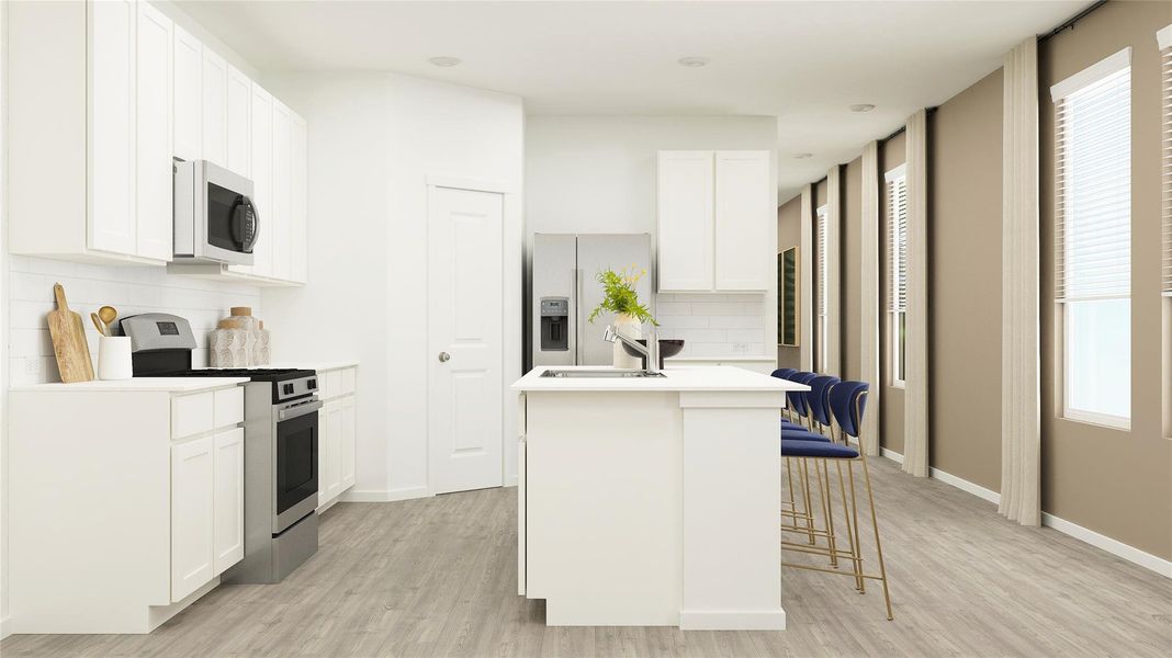 Furnished interior view inside a new home in Moore Landing, Magnolia (Image 11).