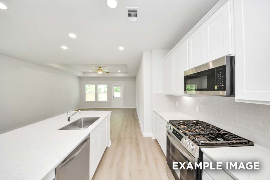 Representative furnished interior of a home built from the The Blanco F by Davidson Homes LLC in Spring Branch Crossing, Conroe (Image 10).