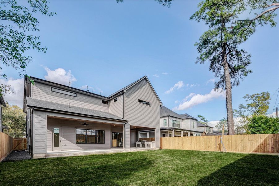 Exterior details and patio area of a home in , Houston (Image 4).