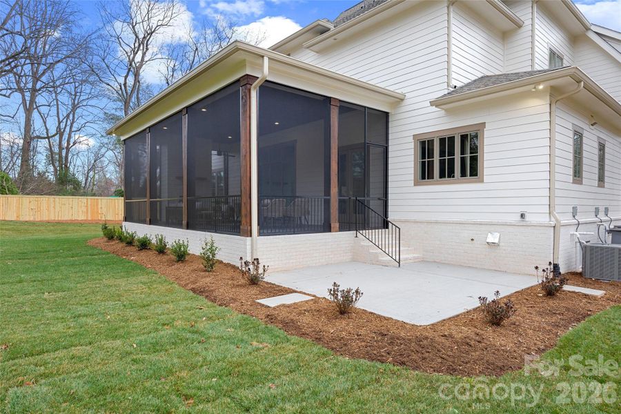 Exterior details and patio area of a home in , Charlotte (Image 29).