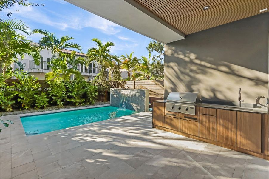 Exterior details and patio area of a home in , Miami (Image 4). Exterior details and patio area of a home in , Miami (Image 4).