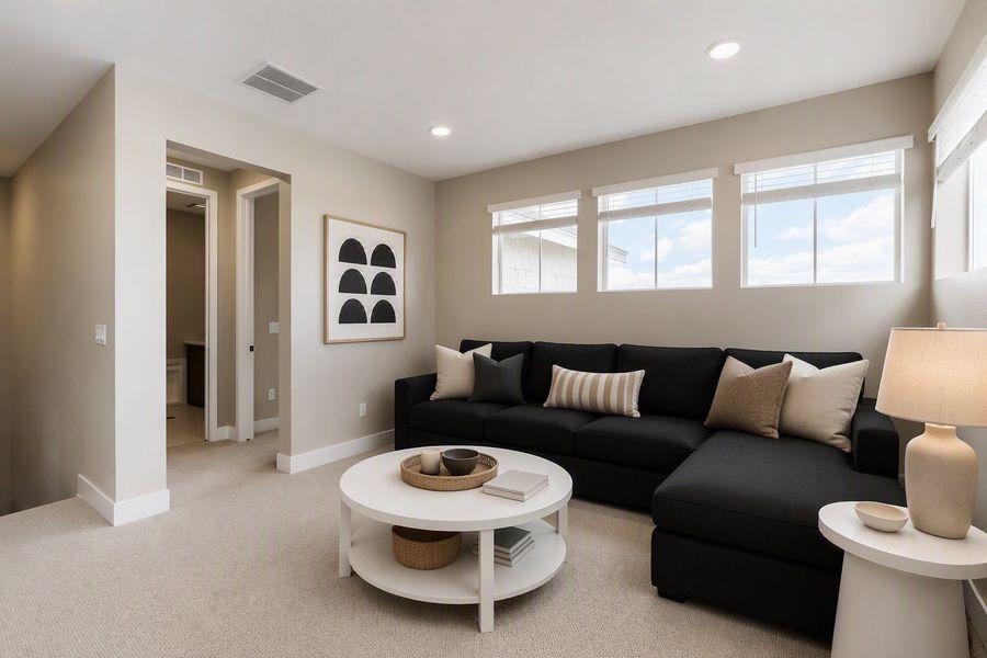 Furnished interior view inside a new home in Barefoot, Firestone (Image 10).