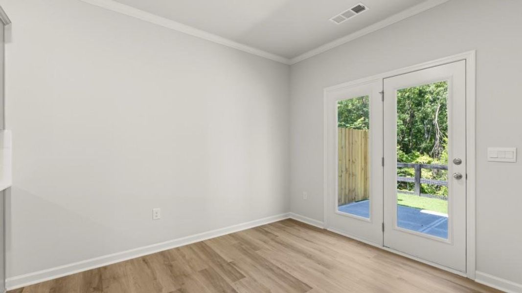 Spacious, unfurnished interior of a new home in Falcon Landing Townhomes, Gainesville (Image 22). Spacious, unfurnished interior of a new home in Falcon Landing Townhomes, Gainesville (Image 22).