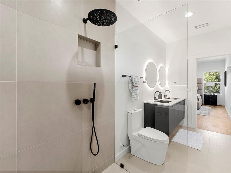 Furnished interior view inside a new home in , Atlanta (Image 12).