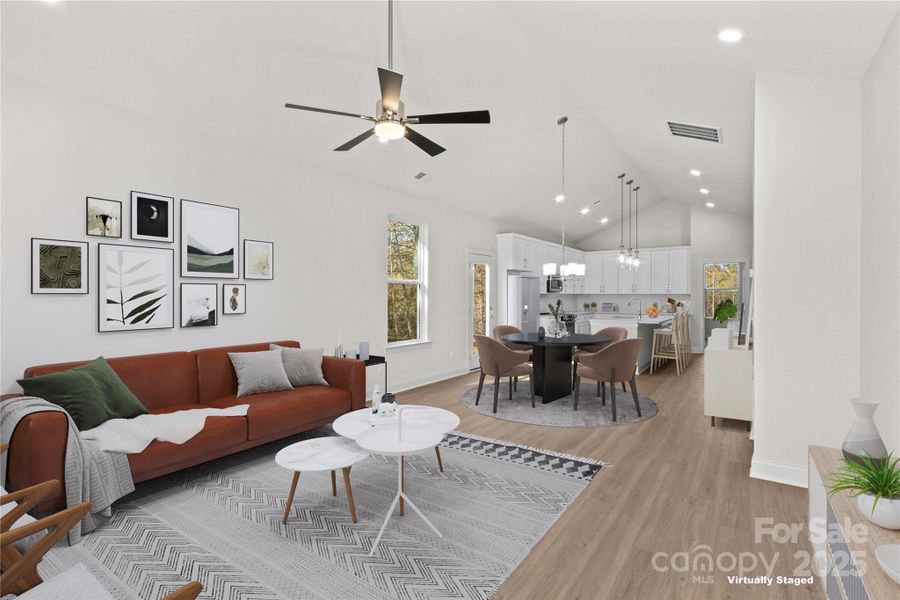 Furnished interior view inside a new home in , Statesville (Image 18). Furnished interior view inside a new home in , Statesville (Image 18).