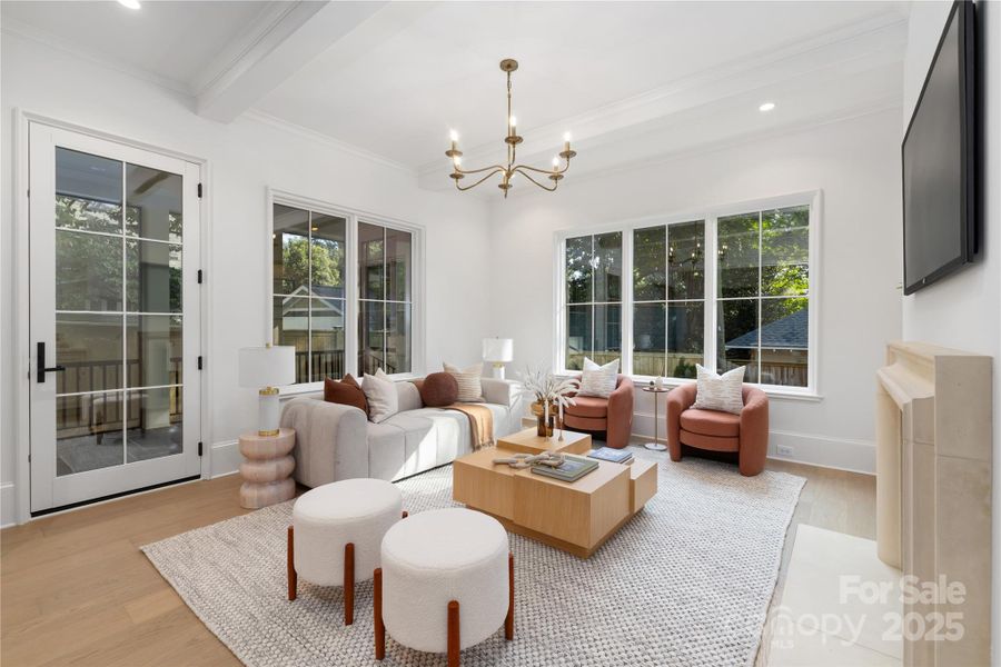 Furnished interior view inside a new home in , Charlotte (Image 10).