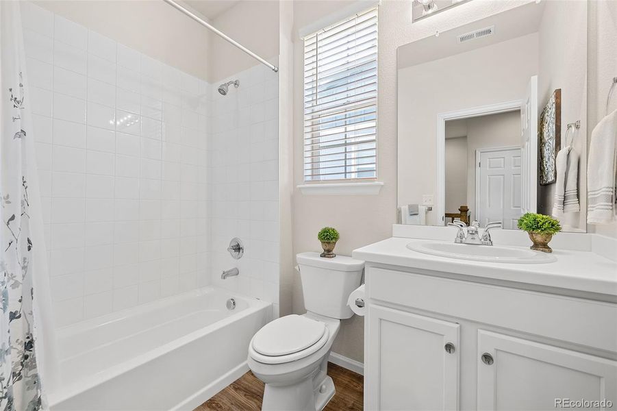 Guest bedroom, ample natural light.