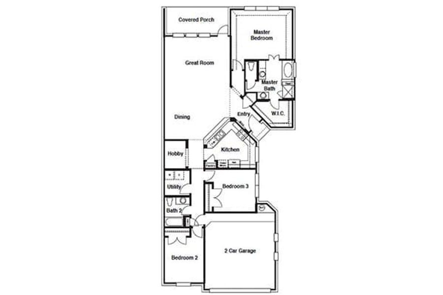 Belmont Floor Plan in Willis Ranch, San Antonio Belmont Floor Plan in Willis Ranch, San Antonio