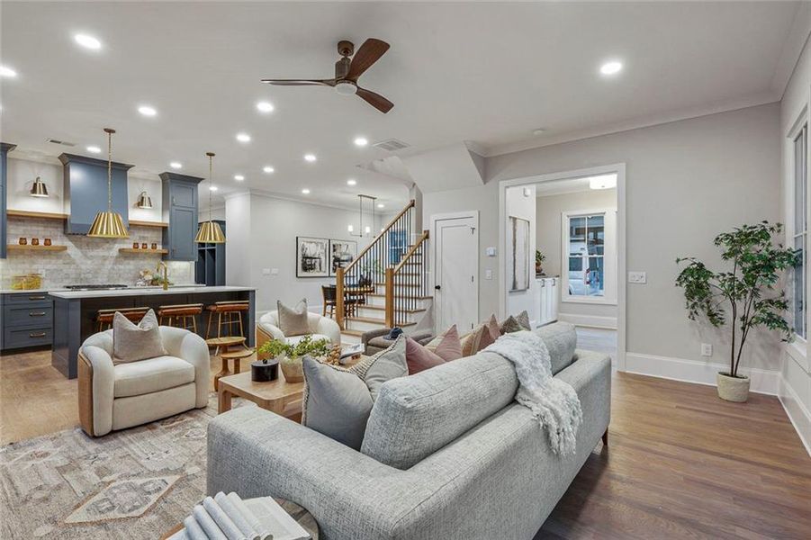 Furnished interior view inside a new home in , Atlanta (Image 10).