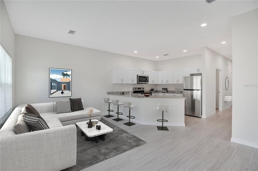 Furnished interior view inside a new home in , Kissimmee (Image 9).