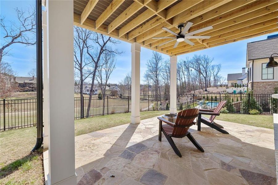 Exterior details and patio area of a home in , Dawsonville (Image 29).