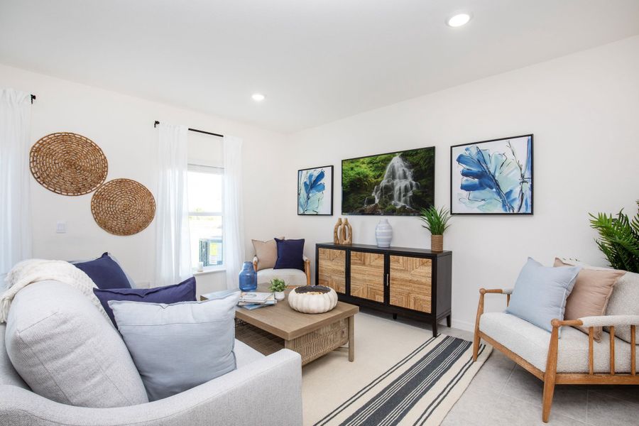 Representative furnished interior of a home built from the St Lucia by Maronda Homes in Orchid Cove, Bokeelia (Image 20).