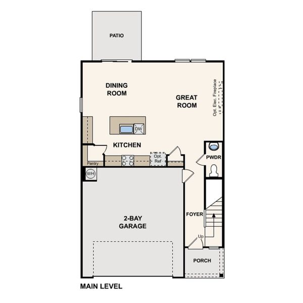 2D floor plan layout for the Harper by Century Communities in Canebrake at Hickory Hills, Old Hickory, TN (Image 4). 2D floor plan layout for the Harper by Century Communities in Canebrake at Hickory Hills, Old Hickory, TN (Image 4).