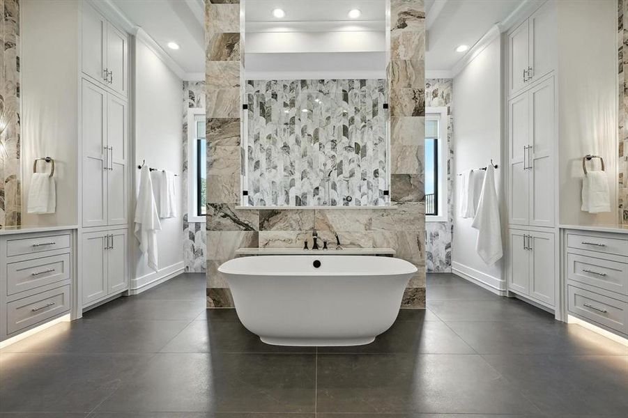 Furnished interior view inside a new home in , Bartonville (Image 29).