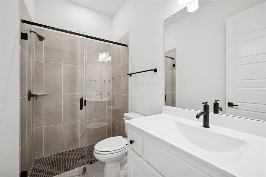 Furnished interior view inside a new home in Pecan Square - Gardens, Northlake (Image 8). Furnished interior view inside a new home in Pecan Square - Gardens, Northlake (Image 8).