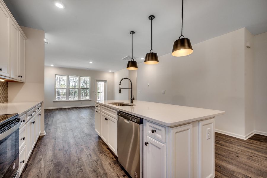 Furnished interior view inside a new home in The Oaks, Goose Creek (Image 11).