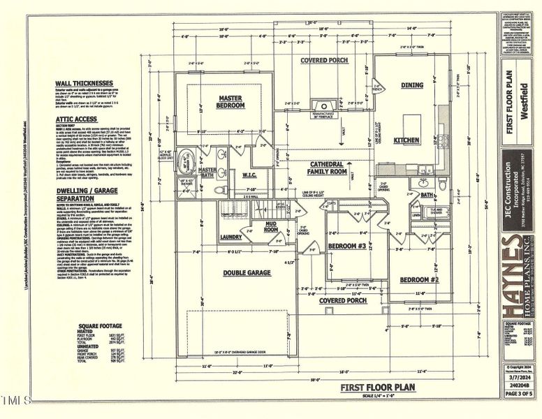Westfield Plan 1st floor