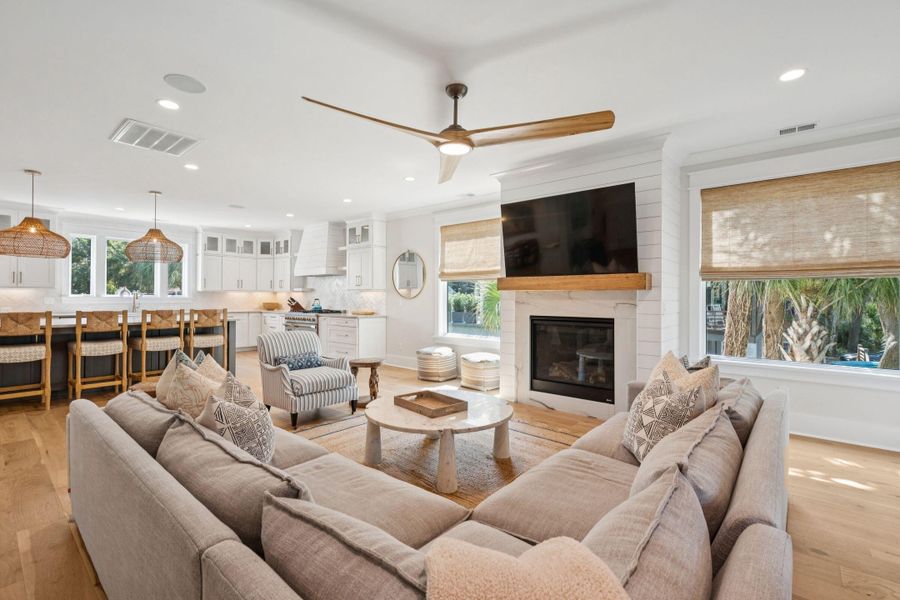 Furnished interior view inside a new home in , Isle Of Palms (Image 7).