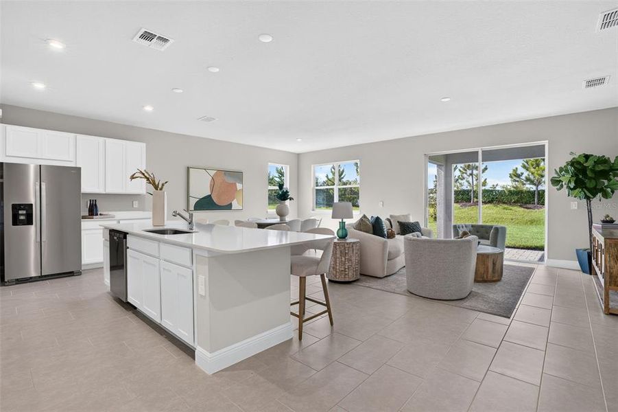 Furnished interior view inside a new home in Windwater, Parrish (Image 9).