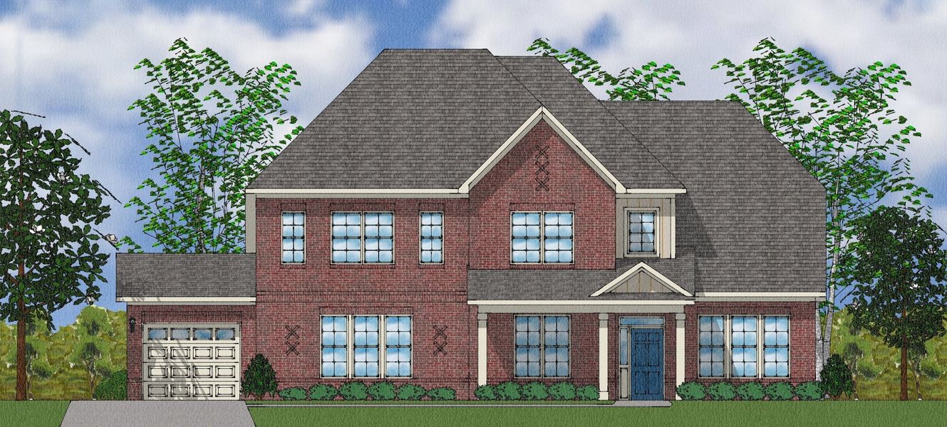 Representative exterior photo of a completed home built from the Livingston - Elite Collection by Mungo Homes in Walnut Grove, Easley, SC (Image 7).