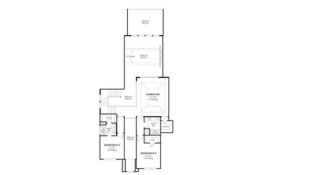 2D floor plan layout for the 5081 by Tradition Homes in The Parks at Wilson Creek, Celina, TX (Image 4). 2D floor plan layout for the 5081 by Tradition Homes in The Parks at Wilson Creek, Celina, TX (Image 4).