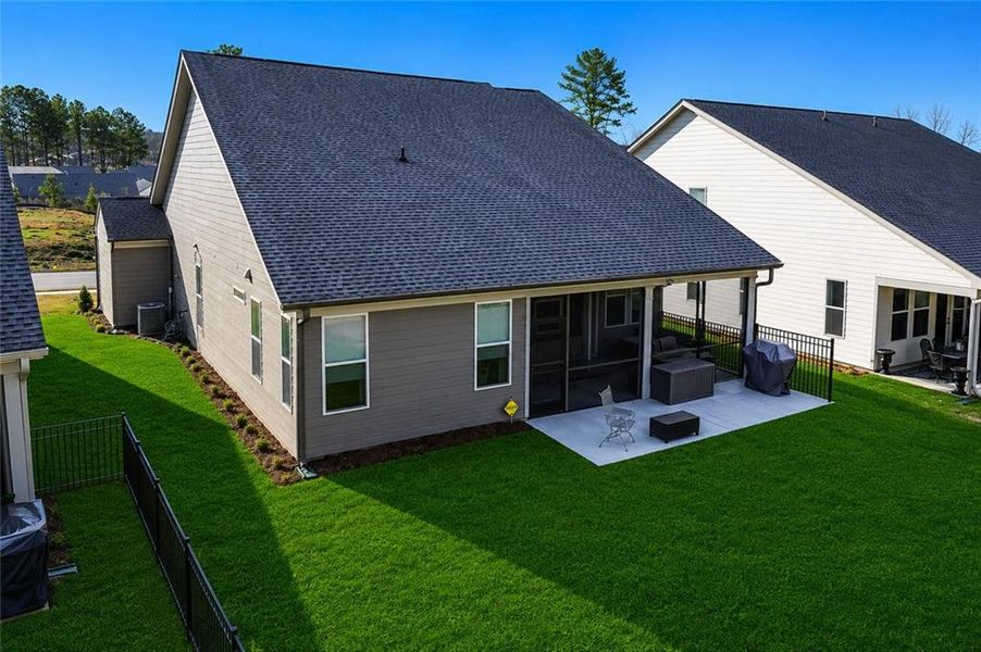 Exterior details and patio area of a home in , Hoschton (Image 30).