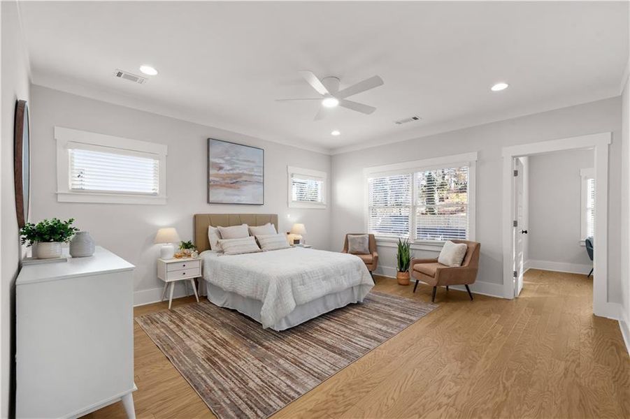Furnished interior view inside a new home in , Atlanta (Image 8).