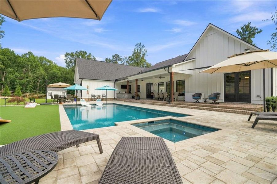 Exterior details and patio area of a home in , Ball Ground (Image 35). Exterior details and patio area of a home in , Ball Ground (Image 35).
