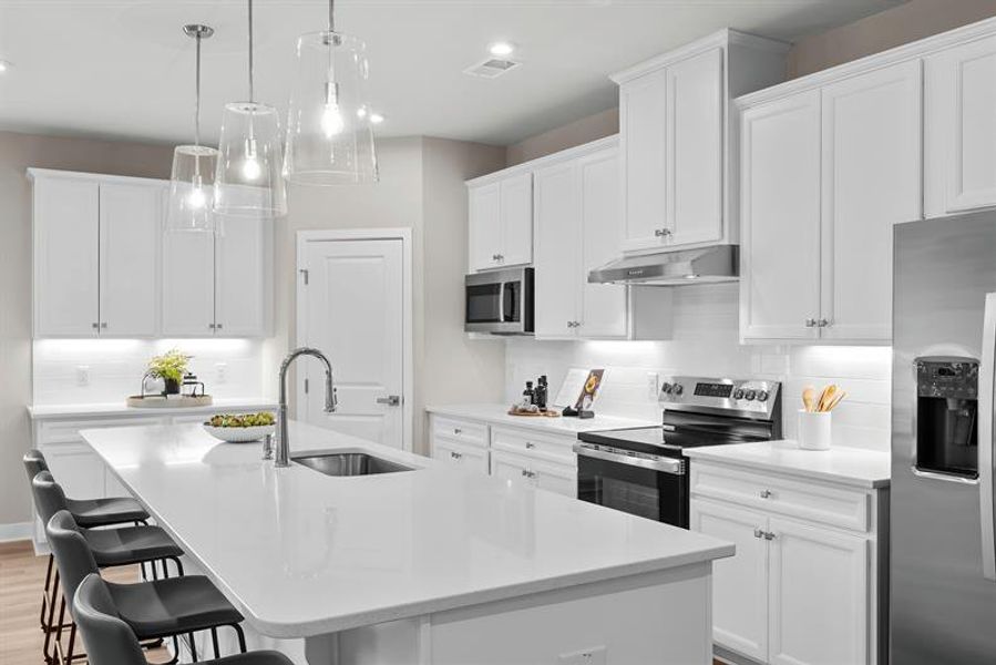 Representative furnished interior of a home built from the Palladio Ranch by Ryan Homes in Ravenfield, Charlotte (Image 7).