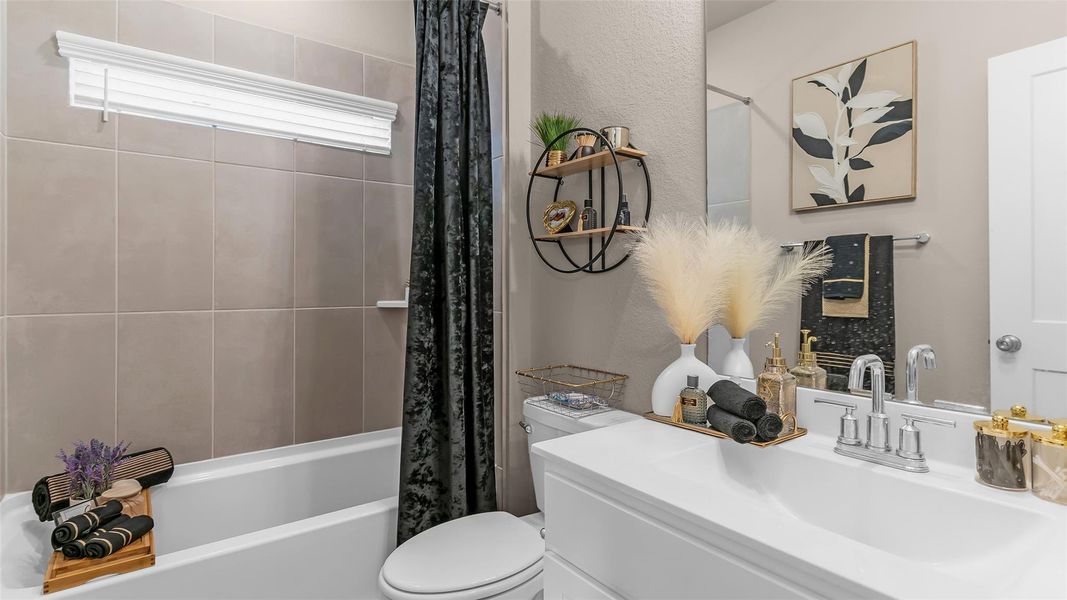 Furnished interior view inside a new home in , Willis (Image 42).