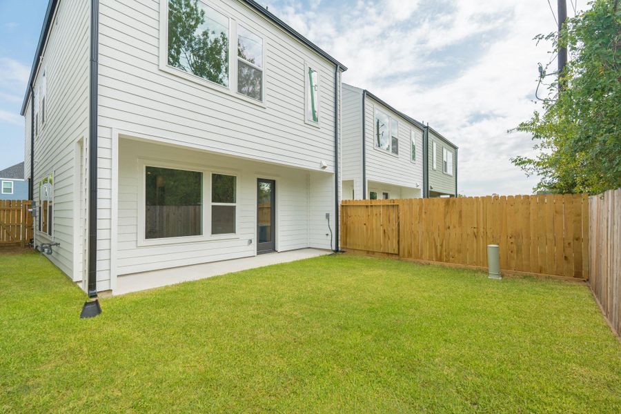 Exterior details and patio area of a home in , Houston (Image 2). Exterior details and patio area of a home in , Houston (Image 2).