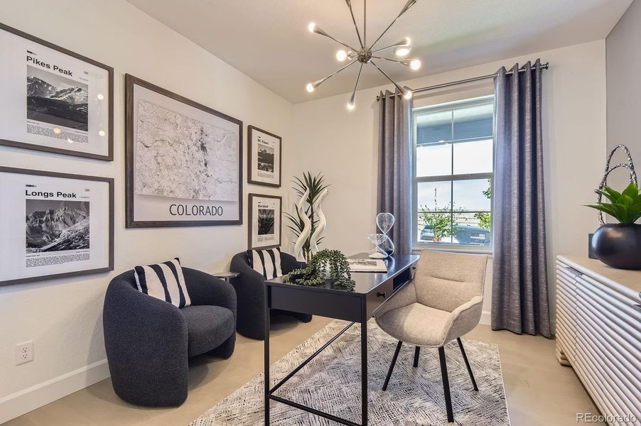 Furnished interior view inside a new home in , Parker (Image 25).