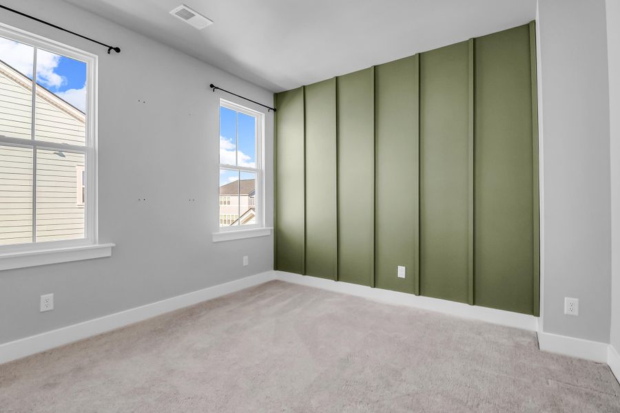 Spacious, unfurnished interior of a new home in Carnes Crossroads: Row Collection, Summerville (Image 16). Spacious, unfurnished interior of a new home in Carnes Crossroads: Row Collection, Summerville (Image 16).