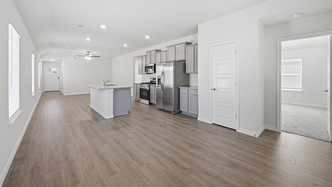 Representative unfurnished interior of a home built from the Bailey by D.R. Horton in Silverado, Aubrey (Image 17). Representative unfurnished interior of a home built from the Bailey by D.R. Horton in Silverado, Aubrey (Image 17).