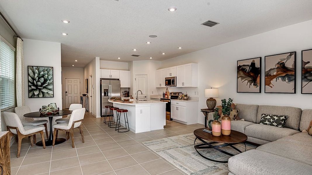 Representative furnished interior of a home built from the Marigold by Taylor Morrison in The Townhomes at Skye Ranch, Sarasota (Image 7).