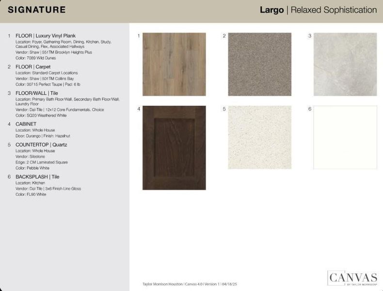 6915 Brilliance Drive design selections! This home is currently under construction and selections are subject to change.